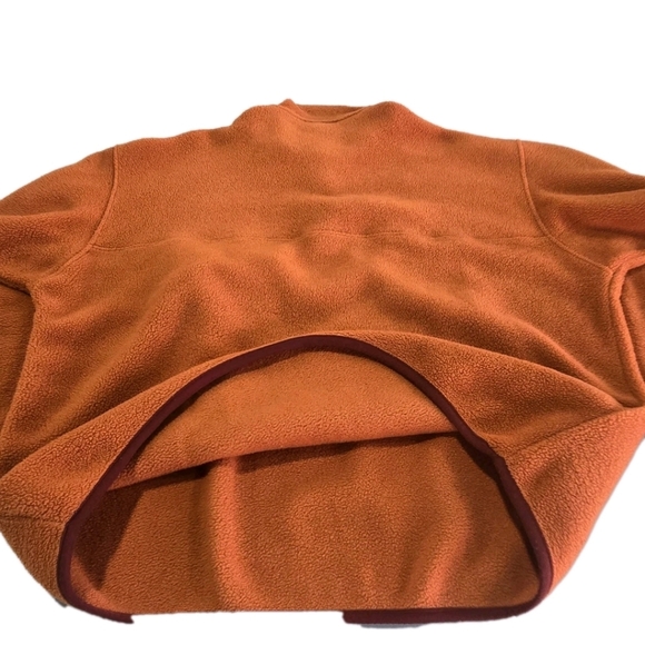 XL PATAGONIA SYNCHILLA Snap T Pullover Orange Fleece Mens XLARGE 1998 Vintage